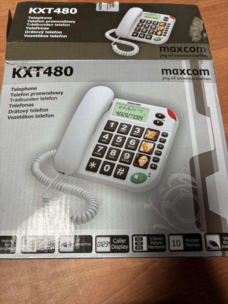 Maxcom kxt 480 telefon stacjonarny
