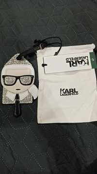 Брелок на сумку, шоппер, чемодан, рюкзак чехол Karl Lagerfeld оригинал