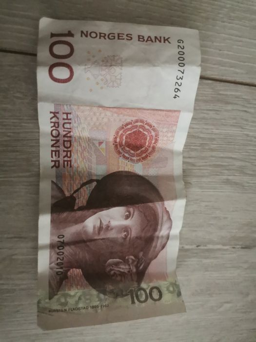 Banknot 100 koron norweskich