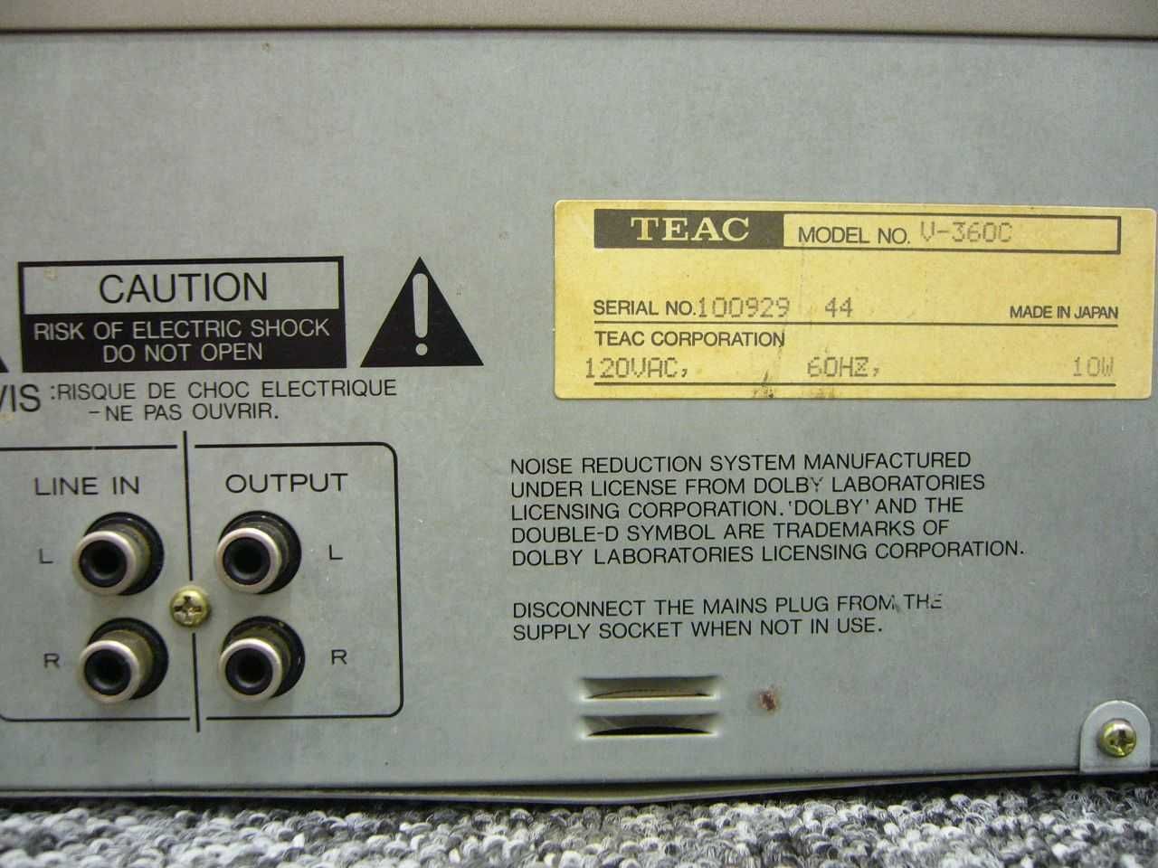 Magnetofon deck TEAC V-360C