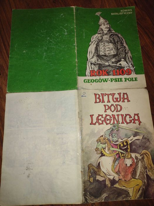 2 x Komiks batalistyczny: Bitwa pod Legnicą, Rok 1109 Psie Pole