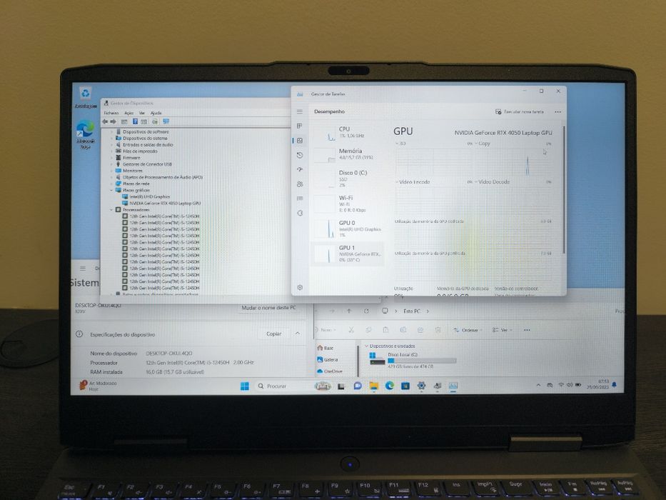 PC Lenovo 4050RTX 16 Ram 500G 3x Sem Juros