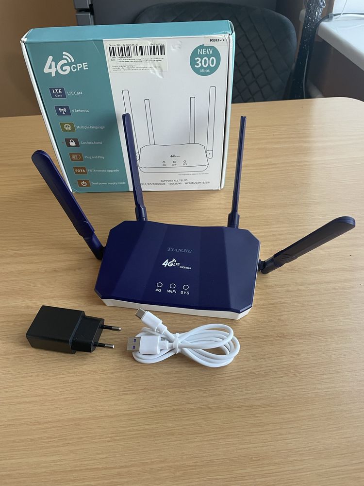 Роутер 4G LTE мобільний Євро версія під сім карту та як стаціонарний