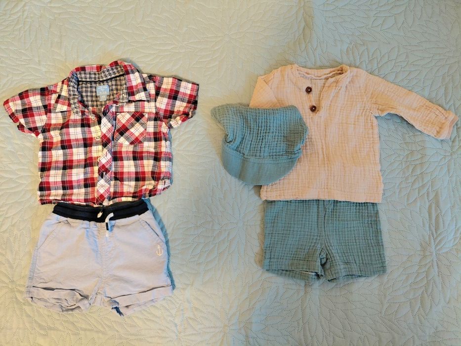 Paka ubranek na lato chłopięce 62