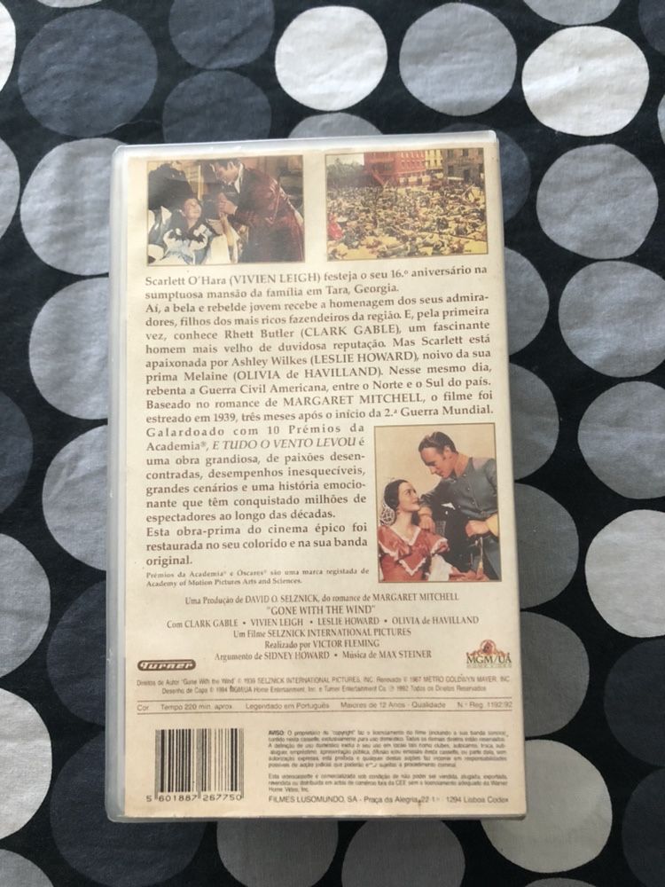 Filme E Tudo o Vento Levou VHS