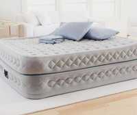 Надувная кровать матрас двуспальный диван с электронасосом Интекс