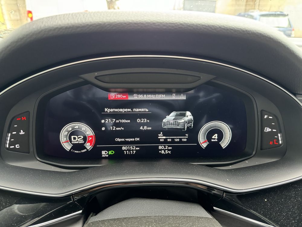 Приборная панель Audi Q7 2021 ( Virtual cockpit )