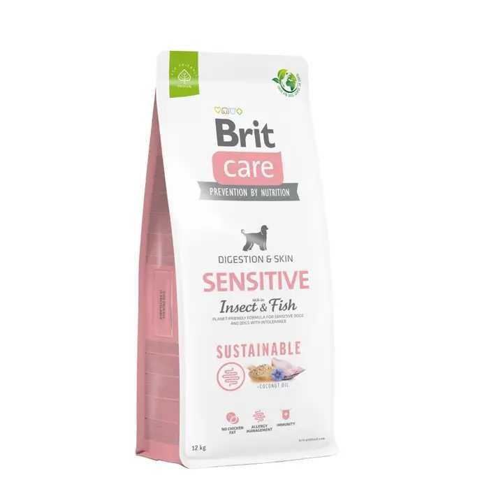 Корм д/с Brit Care Sustainable Sensitive 12 кг - риба та комахи
