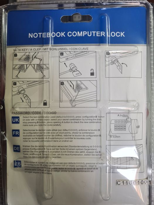 Cadeado para portátil notebook laptop