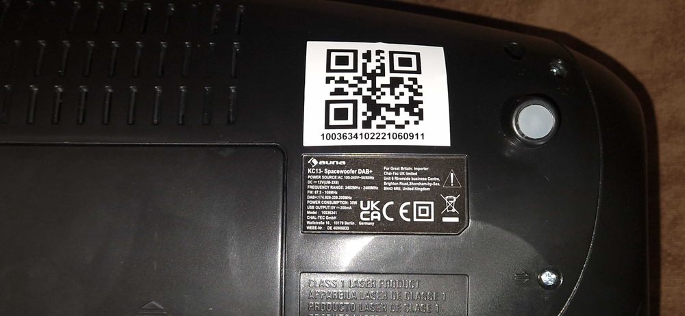 Бумбокс Auna Spacewoofer DAB Boombox CD