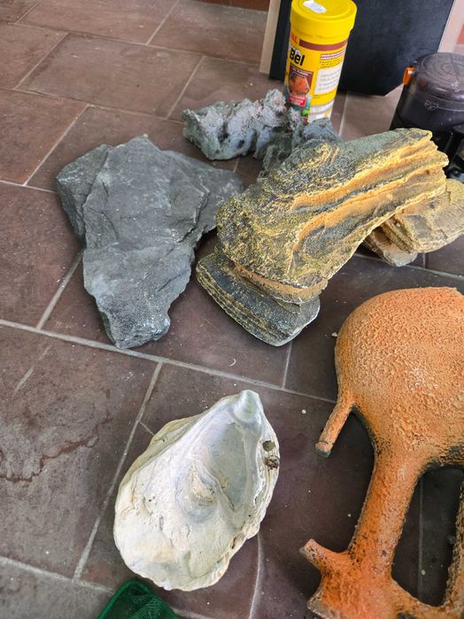 Aquario com acessorios