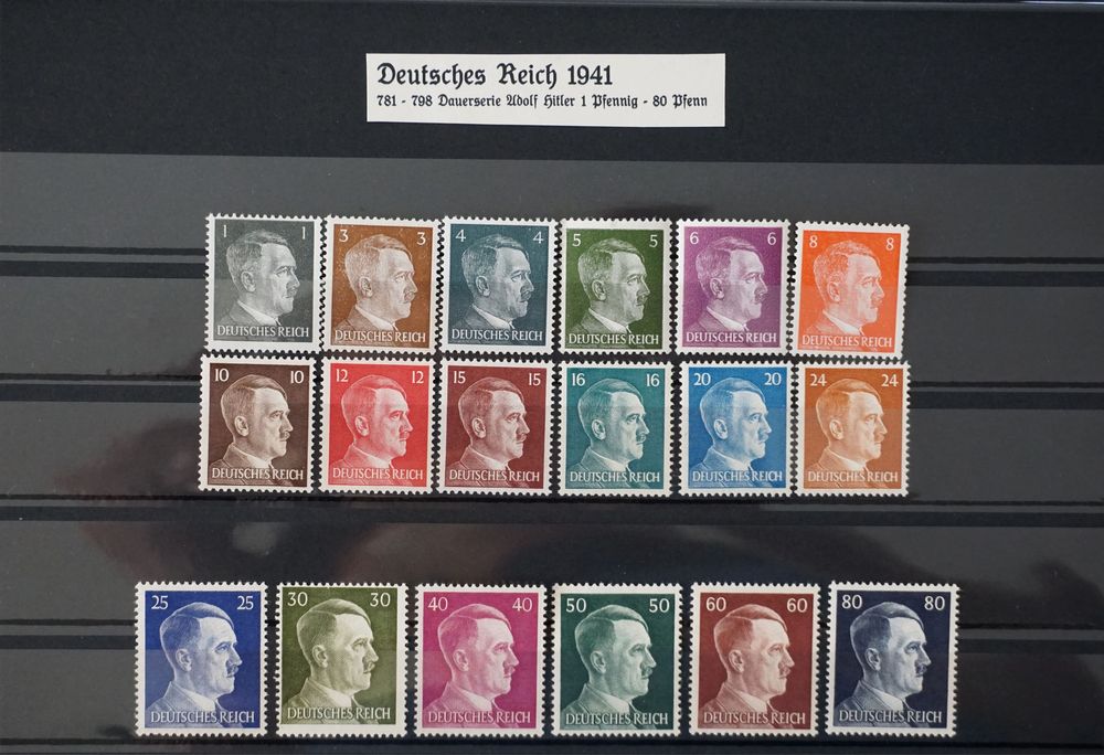 Третій Рейх. Поштові марки.Усі серії 1941–1945 років (5 років). MNH/MH