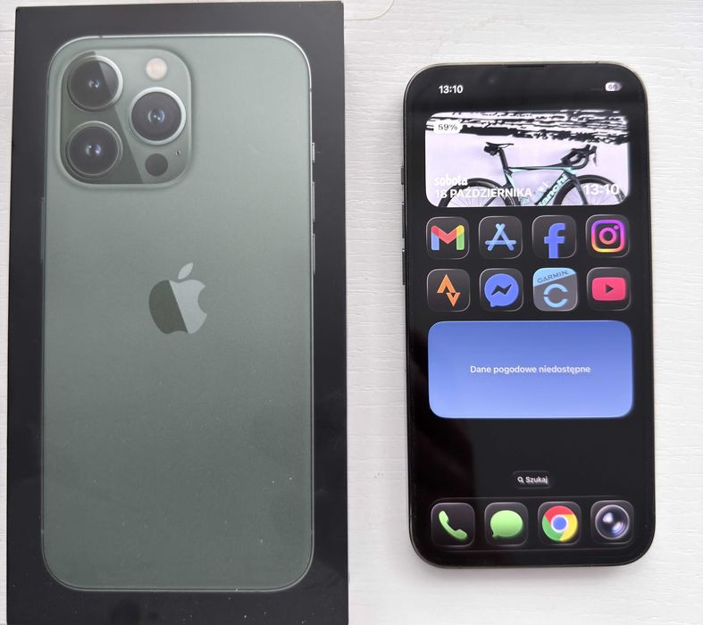 Iphone 13 pro | Alpejska zieleń | 128Gb | 89% baterii | Stan BDB