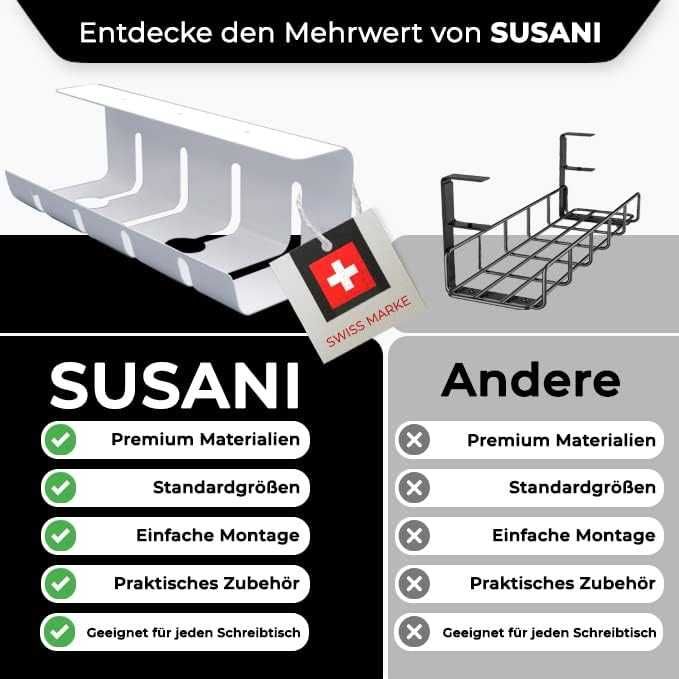 Kanał na kable pod biurko organizer półka 626