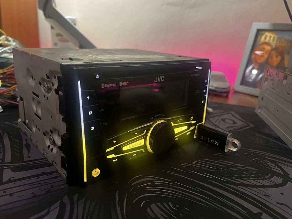 Jvc KW-DB92bt 2din / процесор / usb / aux / BT / cd