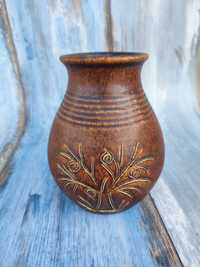Ceramiczny wazon - vintage - numerowany - lata 70
