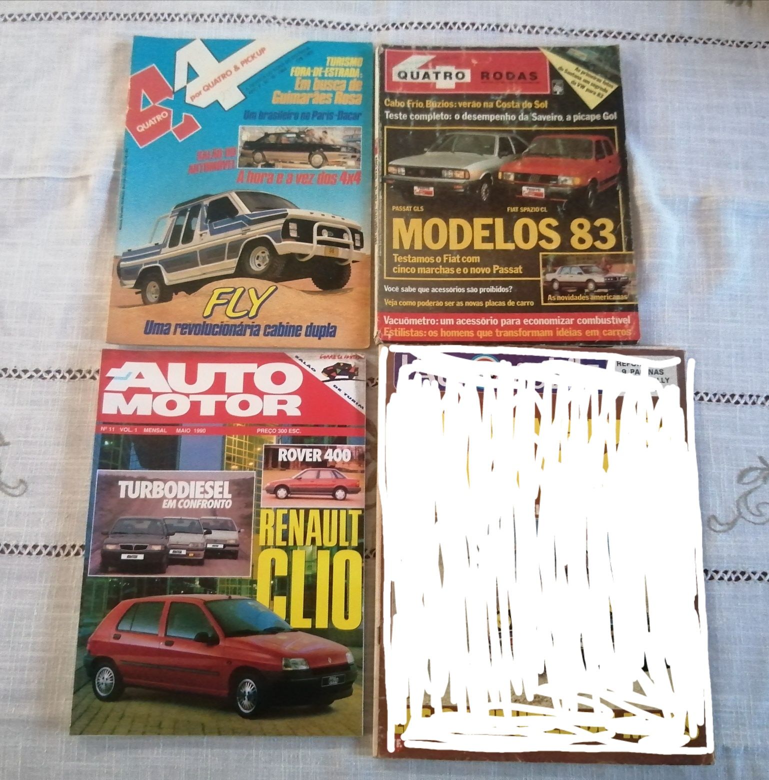 Revistas automóveis antigas