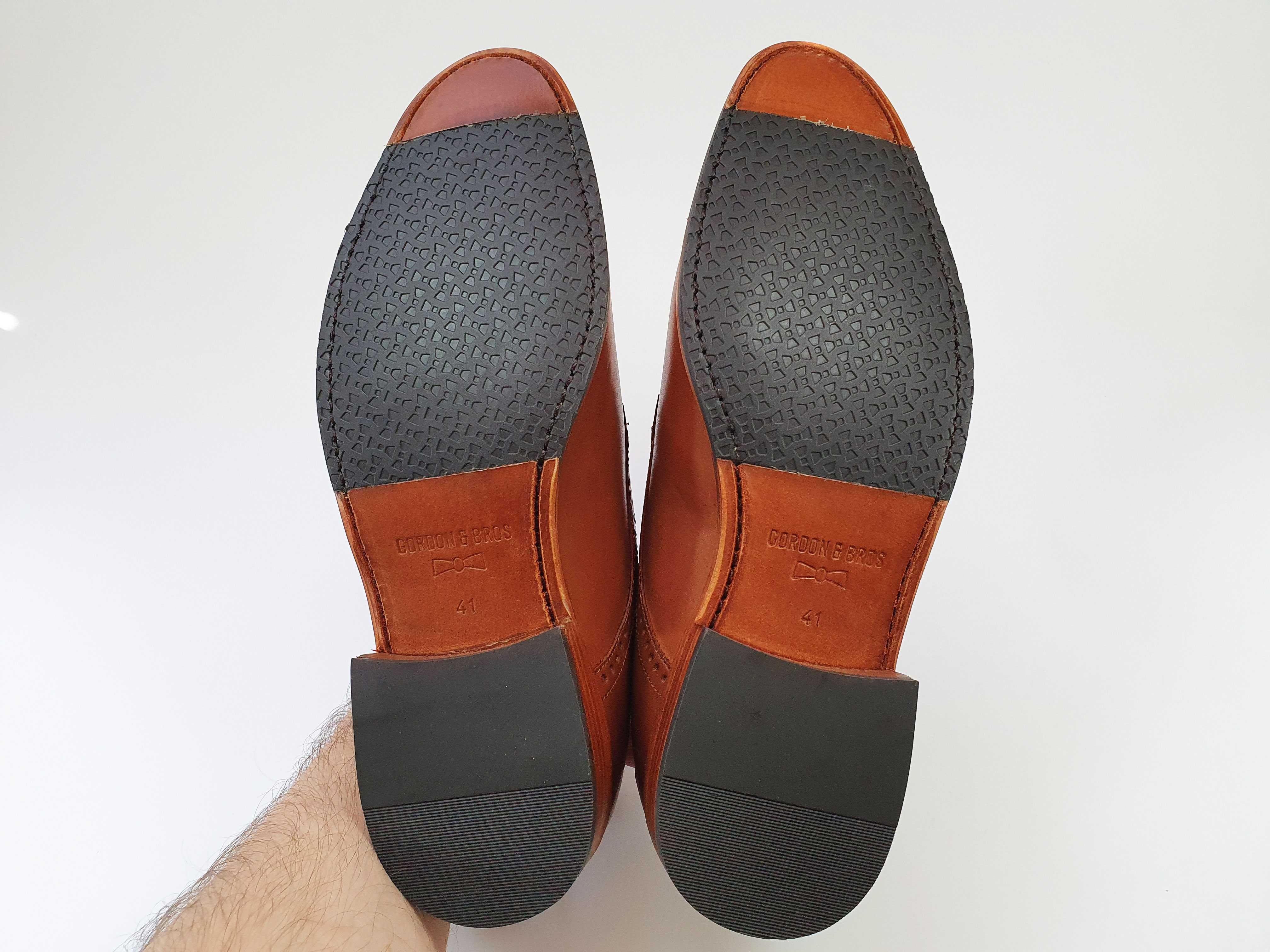 Коричневі чоловічі туфлі GORDON & BROS Made in Germany 41 42 26.5 см