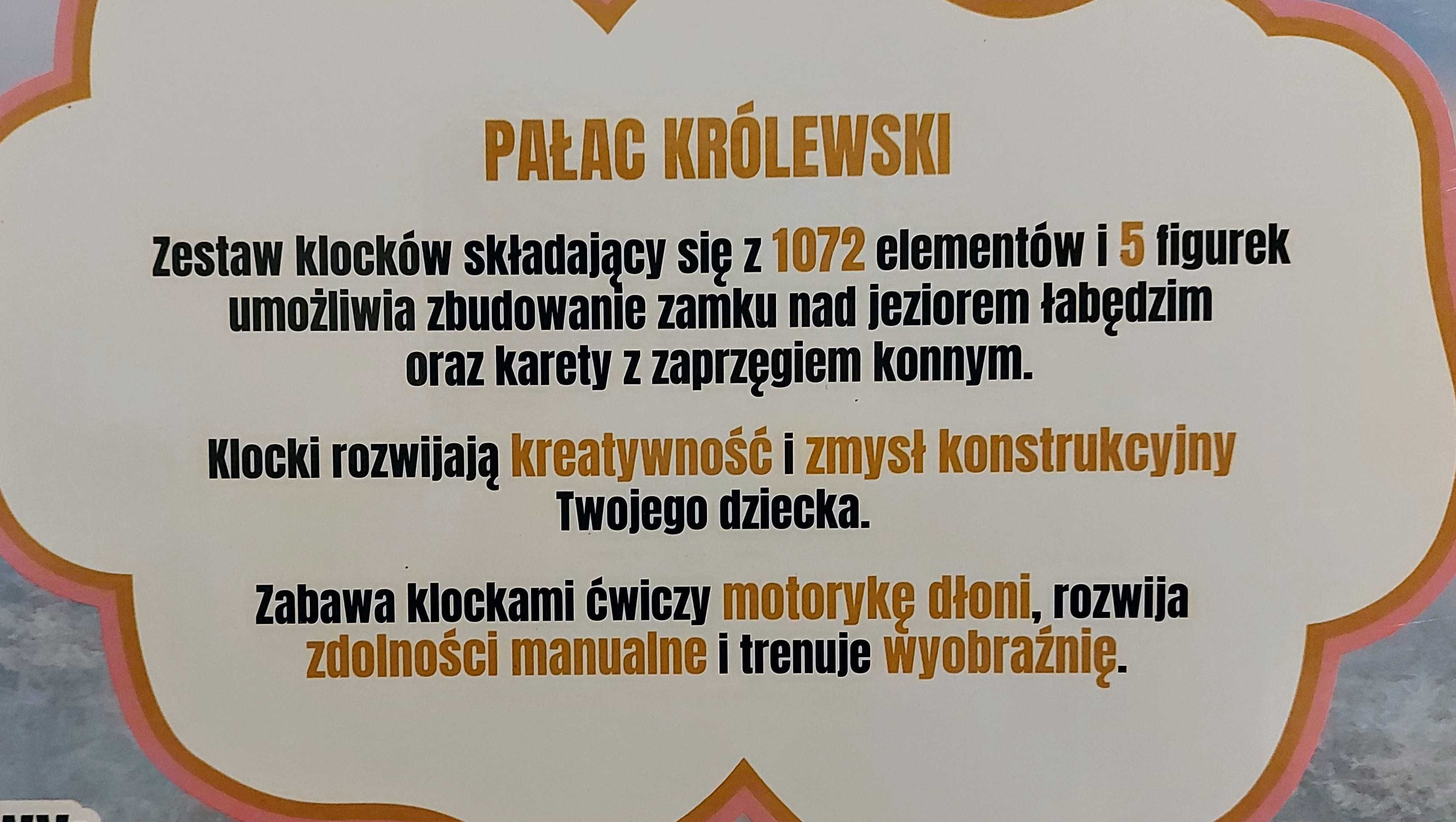 Nowe klocki zestaw XXL 1072+5 pałac zamek księżniczka j.Lego ELSA