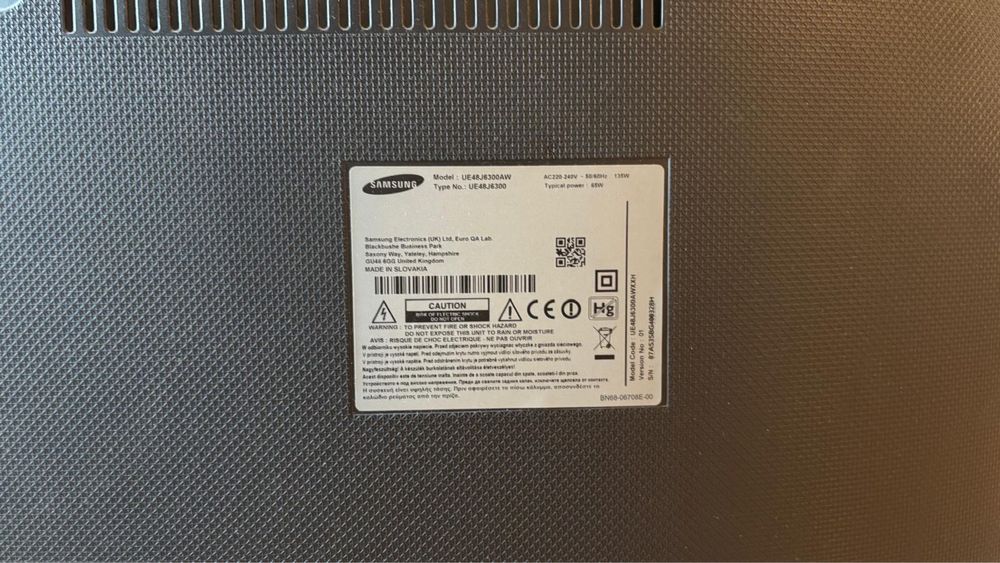 Telewizor Samsung UE48J6300 uszkodzona matryca