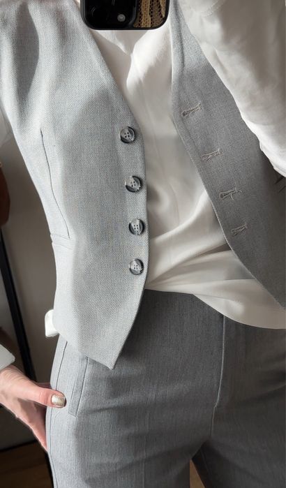 Жилетка костюмна та брюки прямі палаццо Karol нове