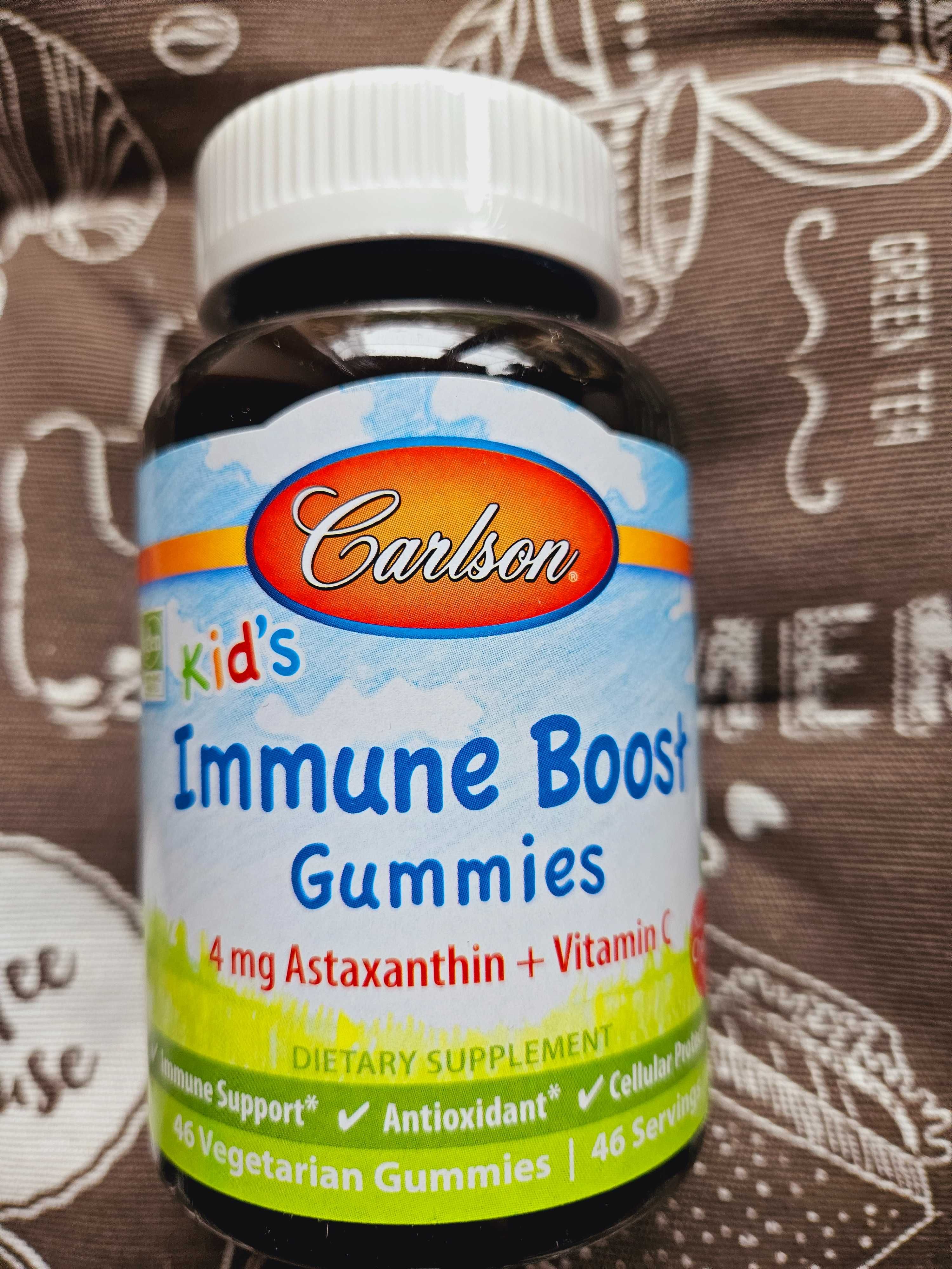 Carlson дитячі вітаміни Д С D3 кальцій омега DHA дети immune Карлсон