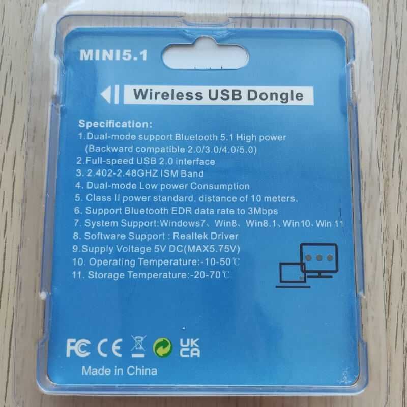 Nadajnik Bluetooth dongle USB bezprzewodowy transmiter BT 5.1 Essager