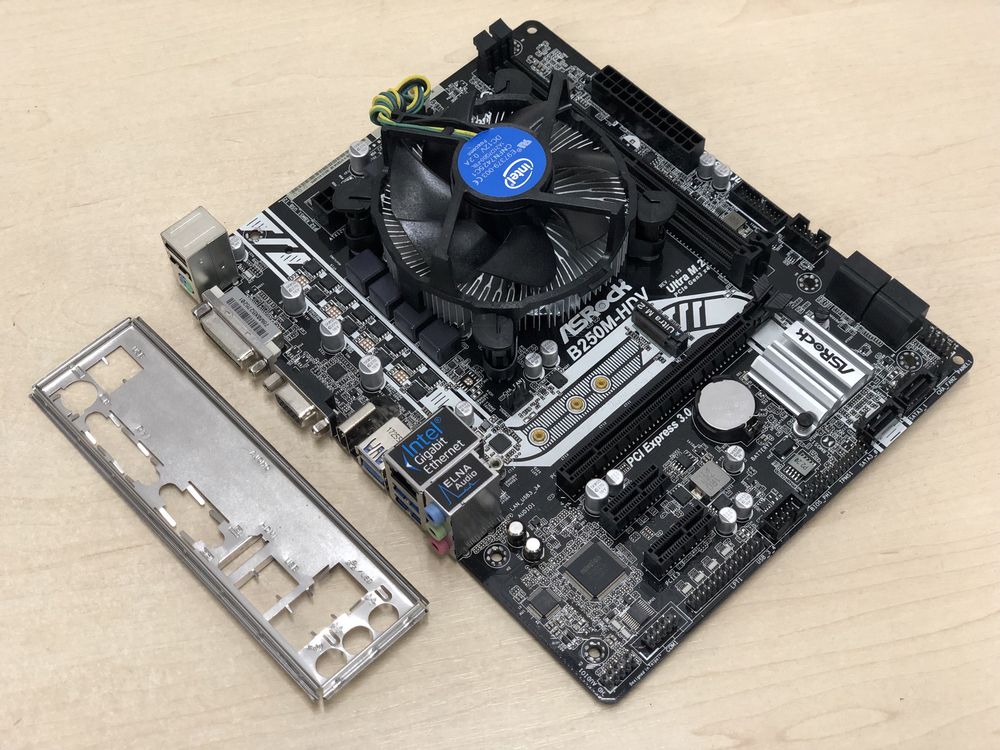 Материнська плата Asrock B250M-HDV + Pentium G4600 3.6Ghz s1151 DDR4