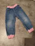 Spodnie jeans luźne dla dziewczynki