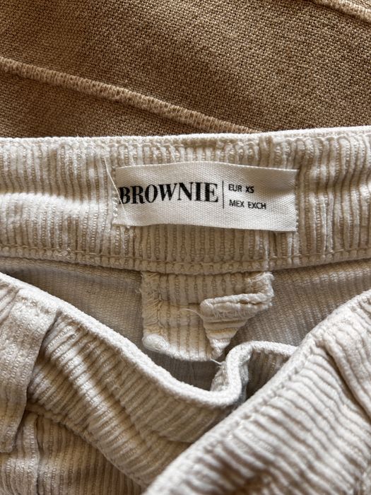 Calças de bombazine brancas, XS (34), Brownie