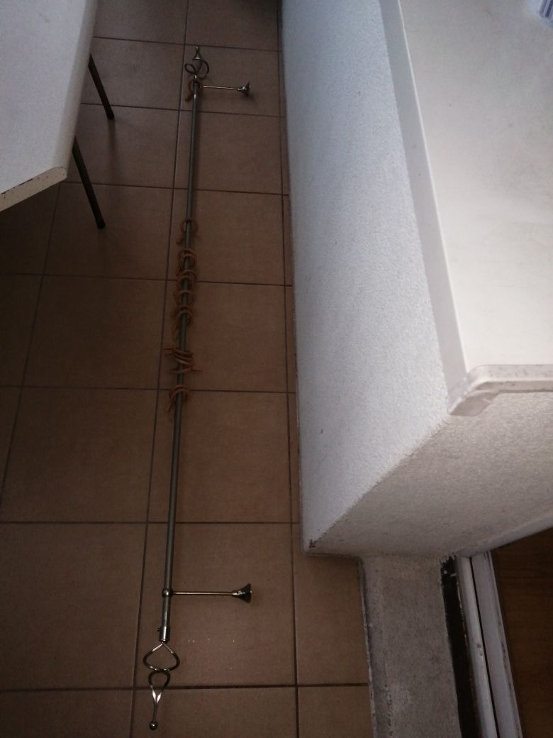 Karnisz pojedynczy satyna długość całkowita 170 cm