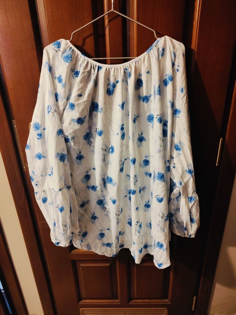 Zwiewna bluzka oversize XL
