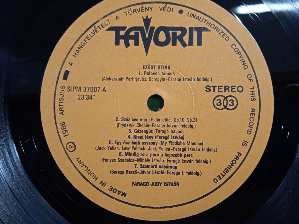 Farago Judy Istvan - Ezust Gitar winyl
