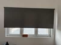 Rolety materiałowe szare 236x150 cm – 8 sztuk
