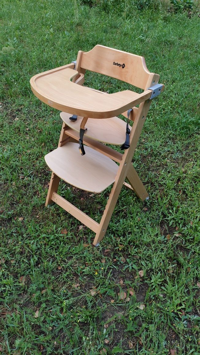 Krzesło do karmienia Safety 1st Timba drewno + wkladki