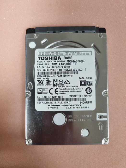 Disco Rígido sata 2,5' 500GB