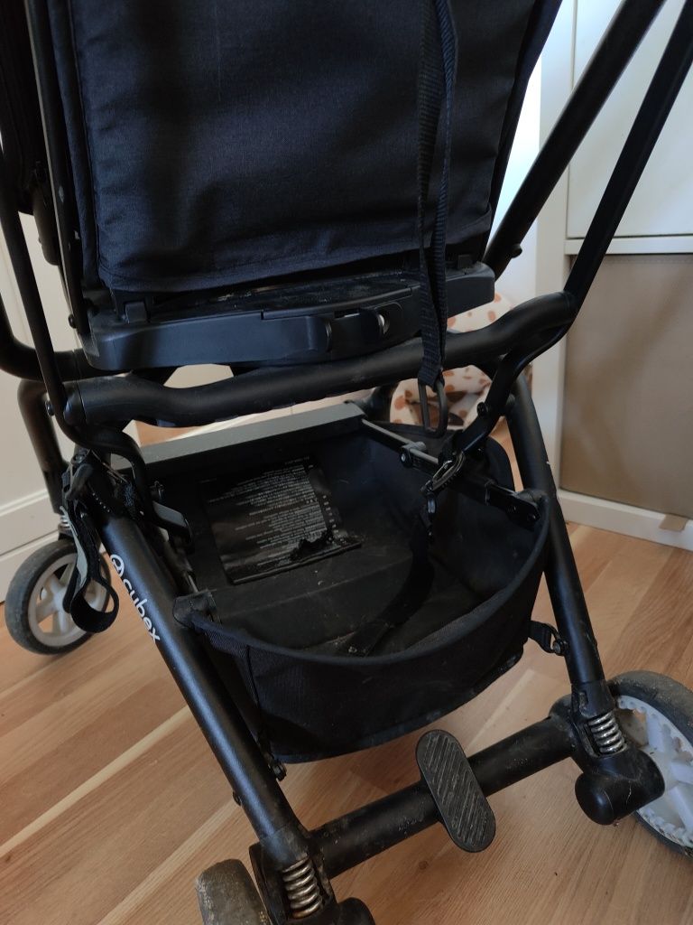 Cybex easy s twist czarny spacerówka do samolotu podróżny