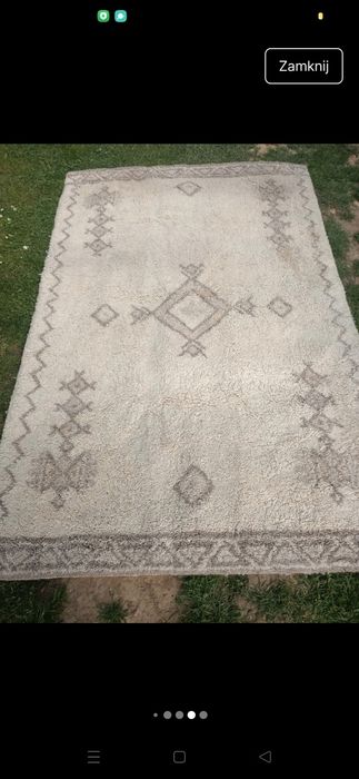 Dywan berberyjski  Maroko wełna naturalna