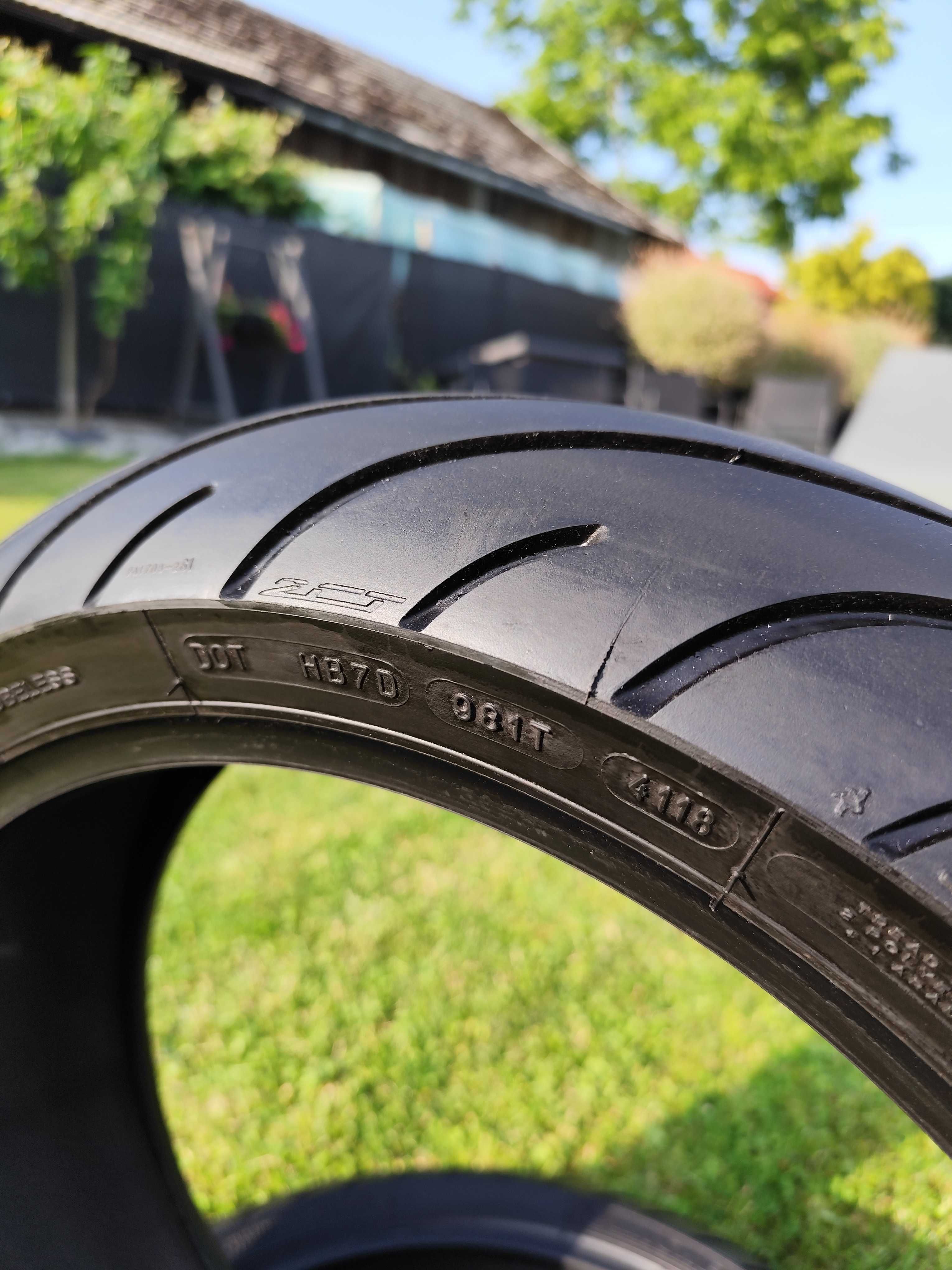 Opony Michelin 180/55/17 i 120/70/17 komplet 2020r motocykl