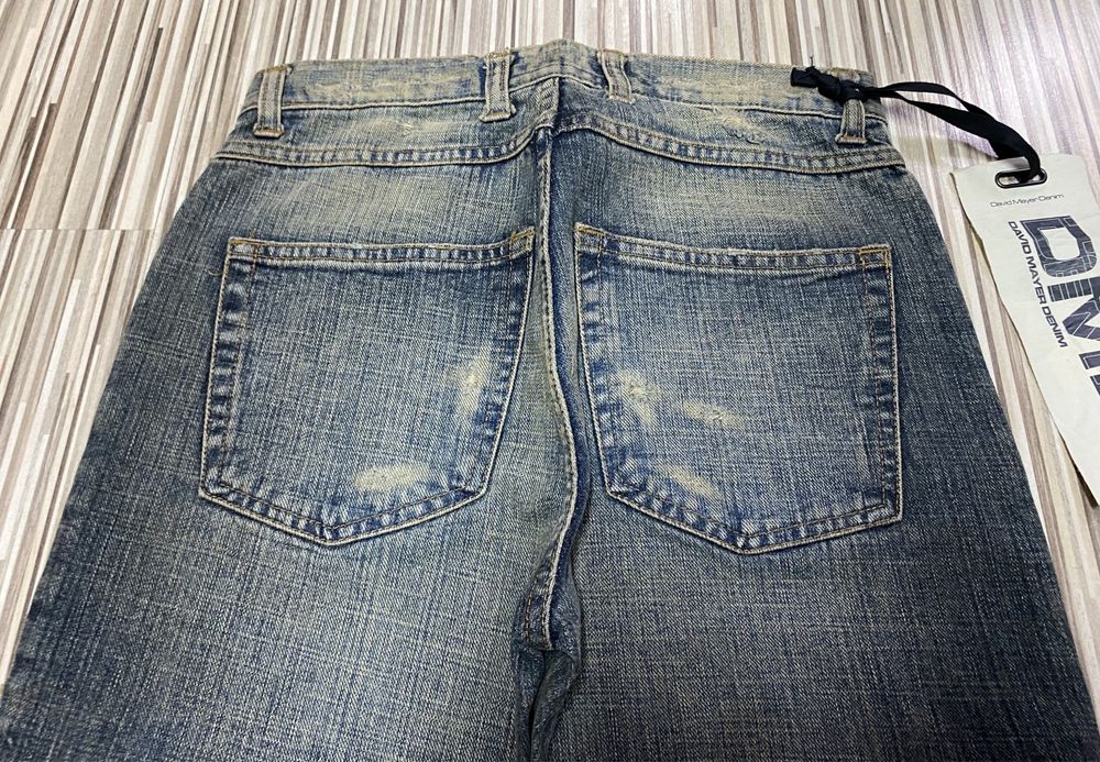 Spodnie damskie jeans 28/33 pas 70 cm DMD granatowe nowe