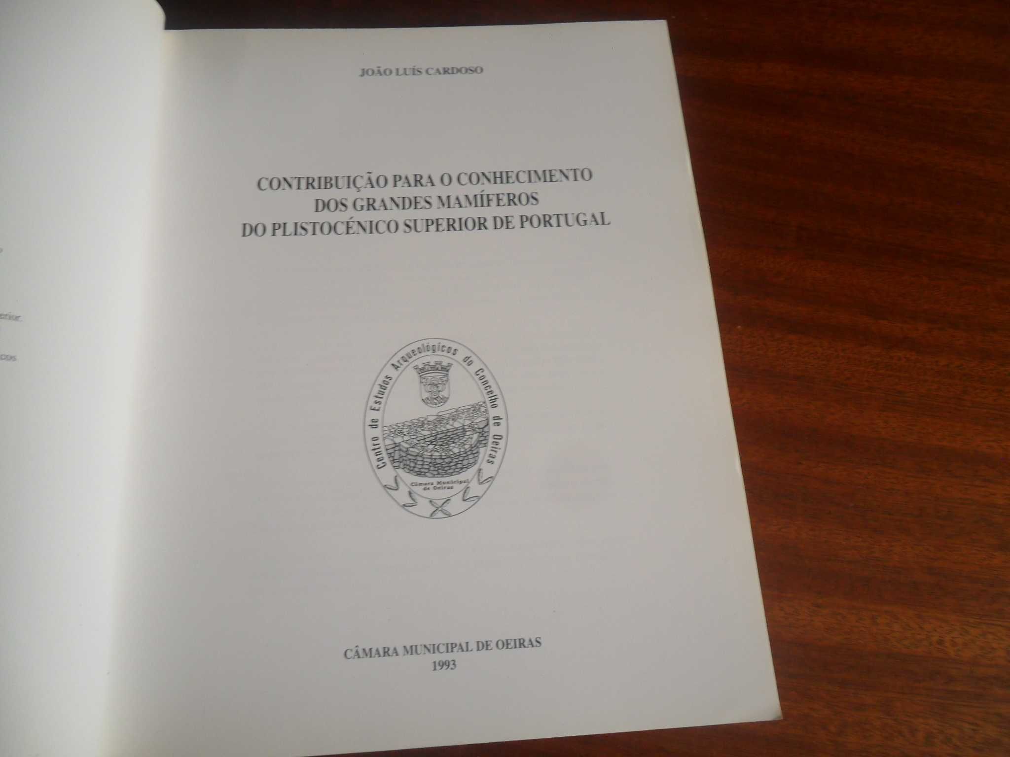 Contribuição para o Conhecimento dos Grandes Mamíferos do Plistocénico