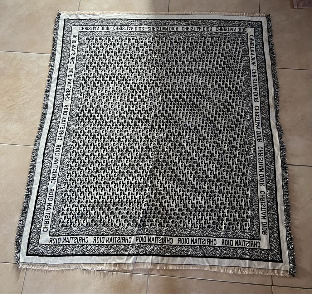 Chusta szal Christian Dior Szal chusta z Kaszmir Silk wełny