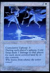 Magic the Gathering  - Cold Snap  - Ice Age Edition