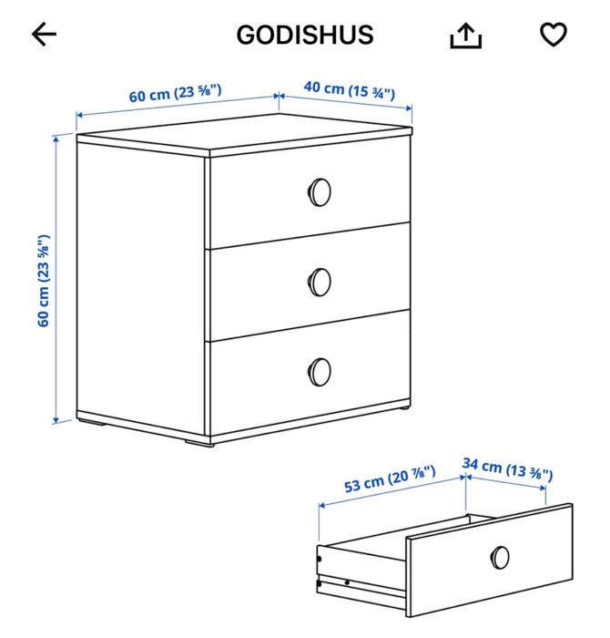 Komoda ikea dla dziecka