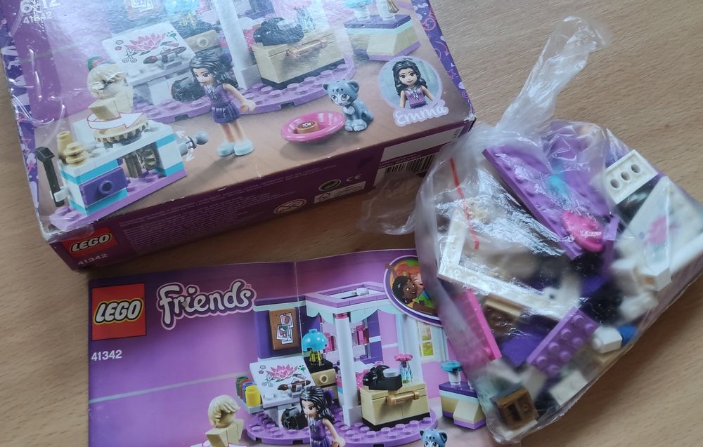 LEGO friends 41342 Sypialnia Emmy kompletne