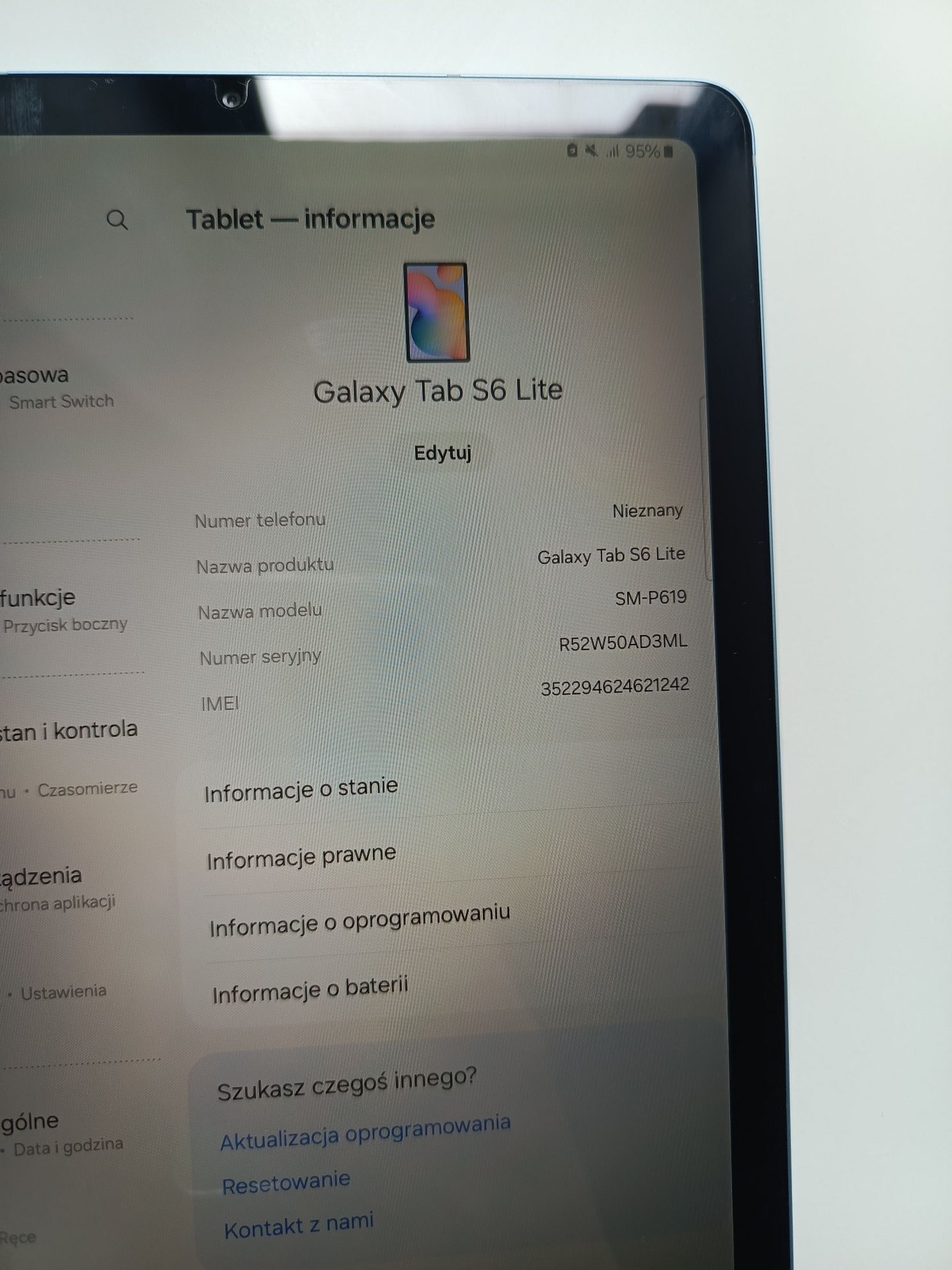 Tablet Samsung Galaxy Tab S6 Lite  z modemem LTE i penem