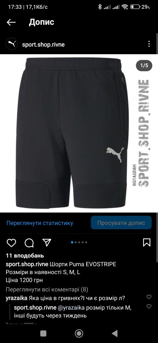 Шорты шорти Puma Evostripe ESs Sweat 10" bermudas 847240/01 02 581487