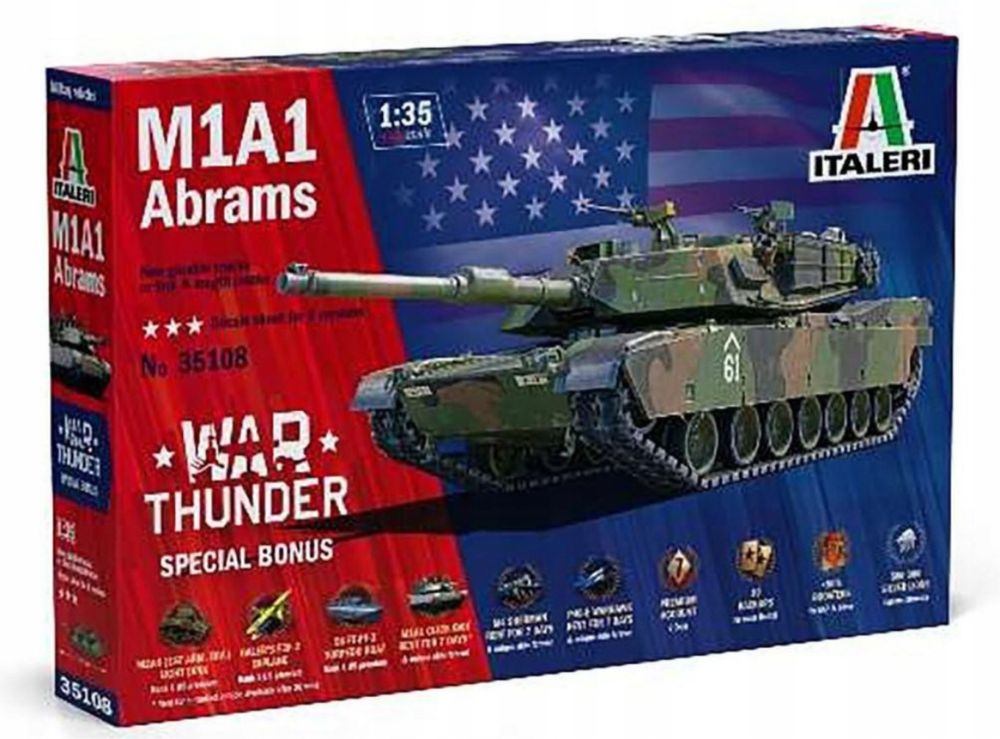 Model 1:35 czołg M1A1 Abrams War Thunder Edition italeri 35108