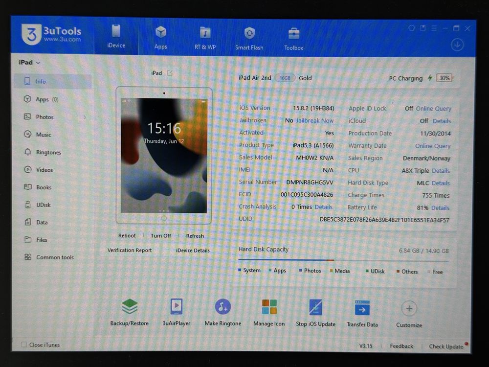 iPad Air 2 (A1566) 16GB - faktura VAT 23%