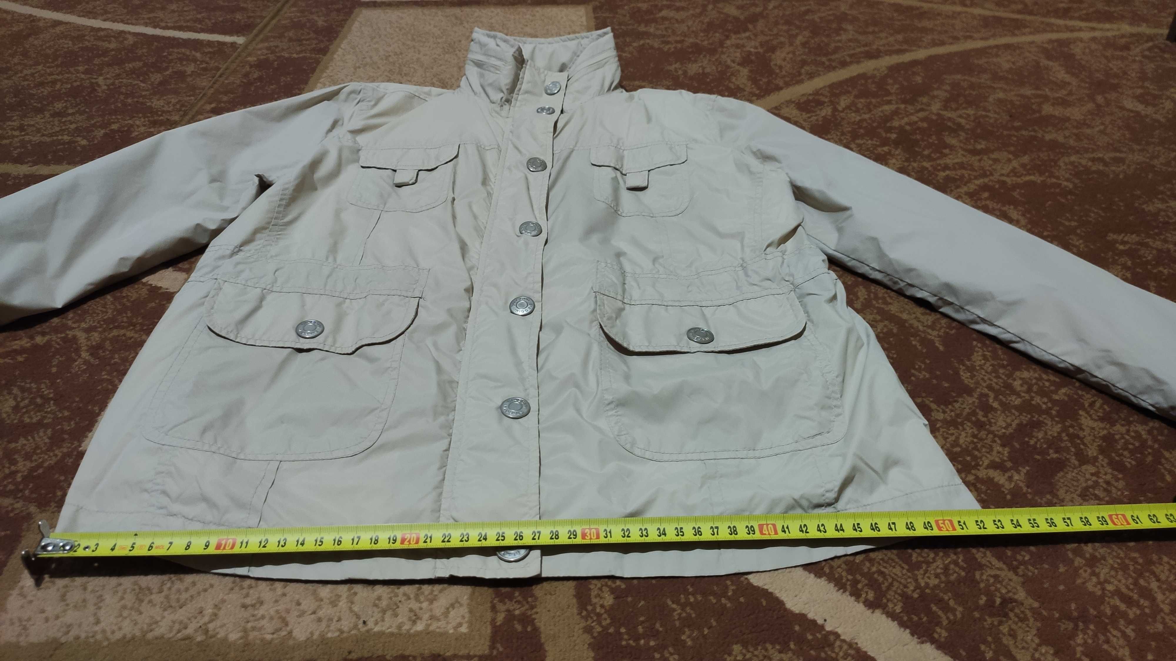 Жіноча курточка бежевого кольору "BIAGGINI". Розмір: XL